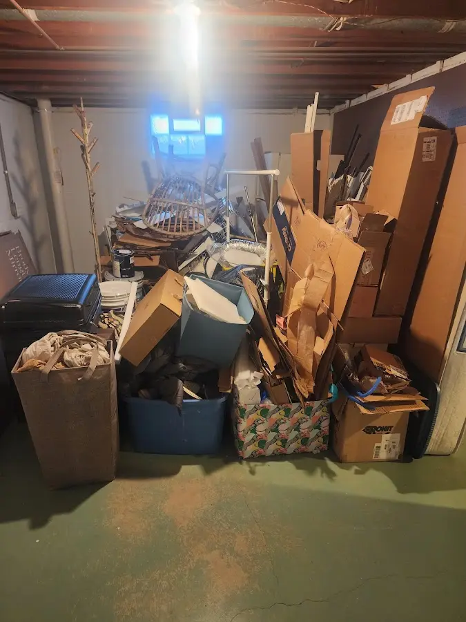 Roll-off dumpster container at job site for Construction Dumpster Rental in Watergate